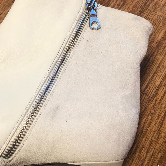 Rag & Bone Beha White Suede Leather Stiletto Ankle Boot Size 11 (41) - Picture 16 of 16